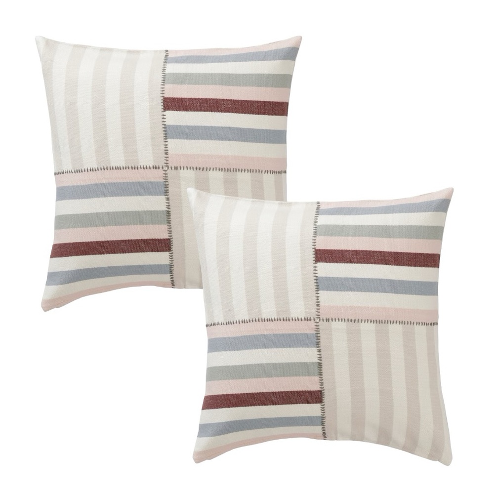 IKEA ROSENDUNÖRT Cushion cover, multicolor handmade/patch work, 20x20 ", 2- PACK